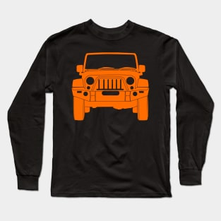 Jeep Orange Colour Long Sleeve T-Shirt